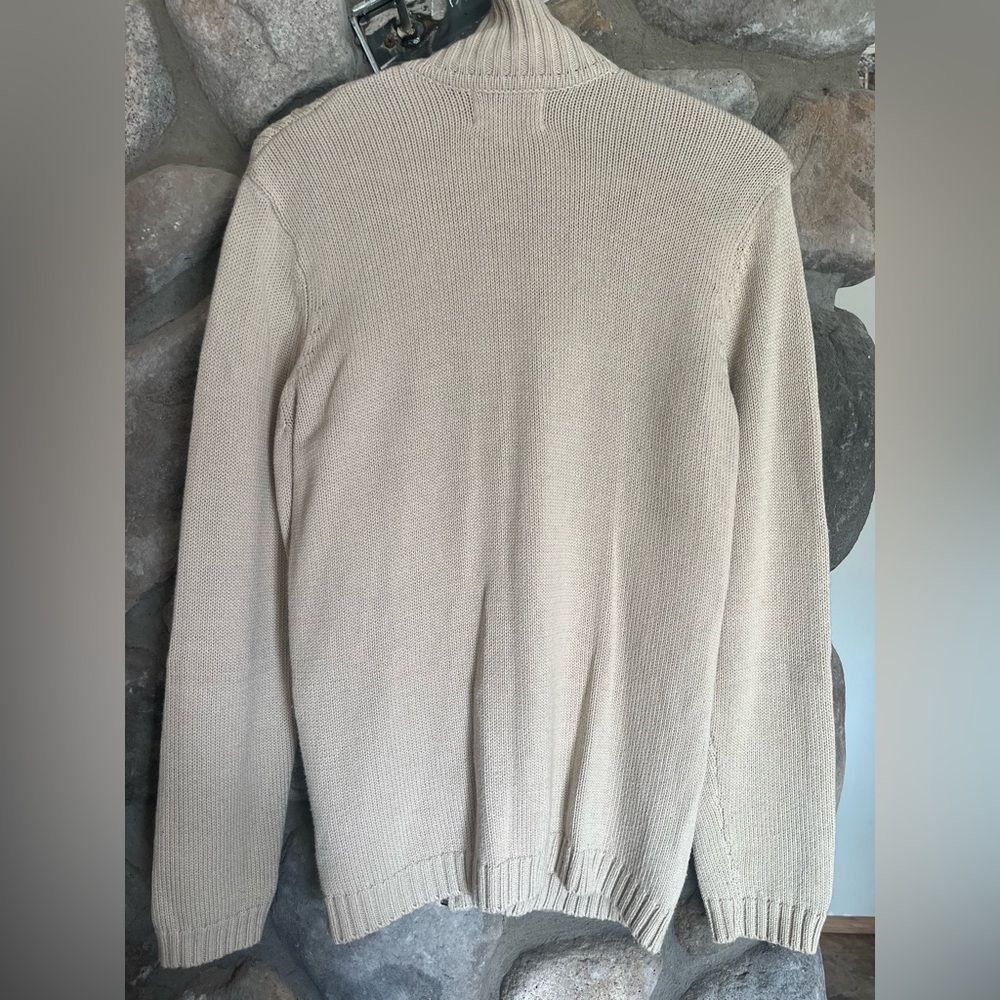 Tradition Country Collection Tan Cable Knit Full Zip Sweater Women’s SP - Picture 3 of 8